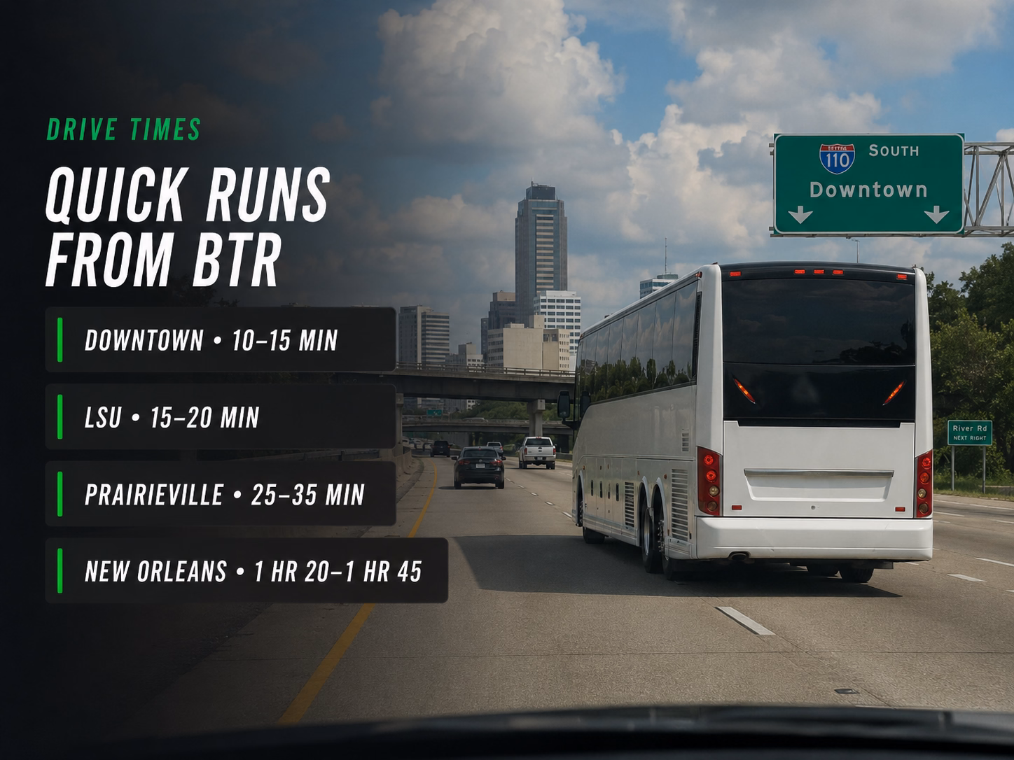 Drive Times from BTR