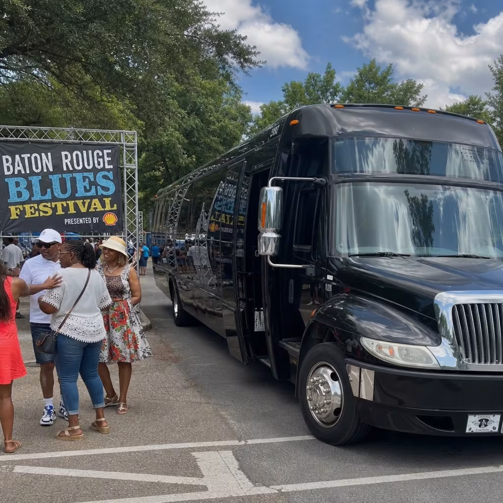 Rent a Bus to Baton Rouge Blues Festival