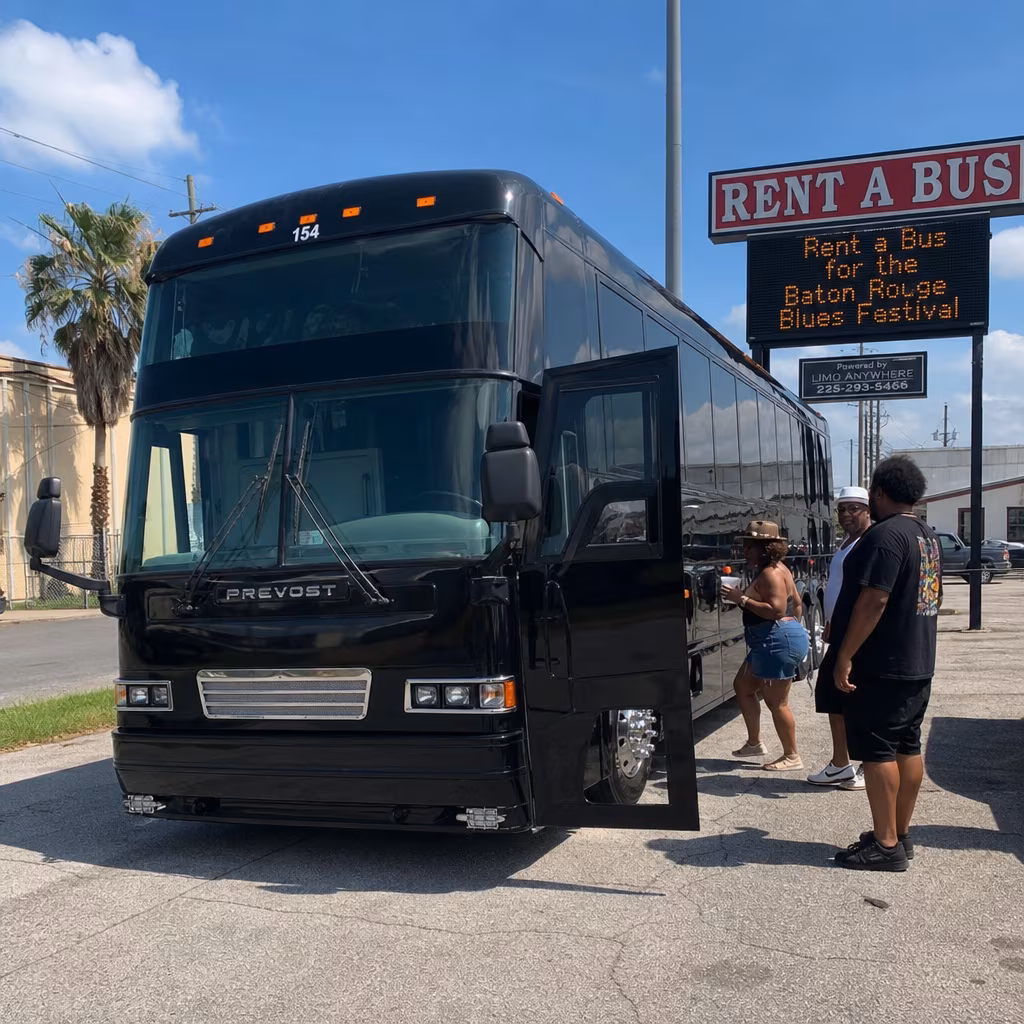 Rent a Bus for the Baton Rouge Blues Festival