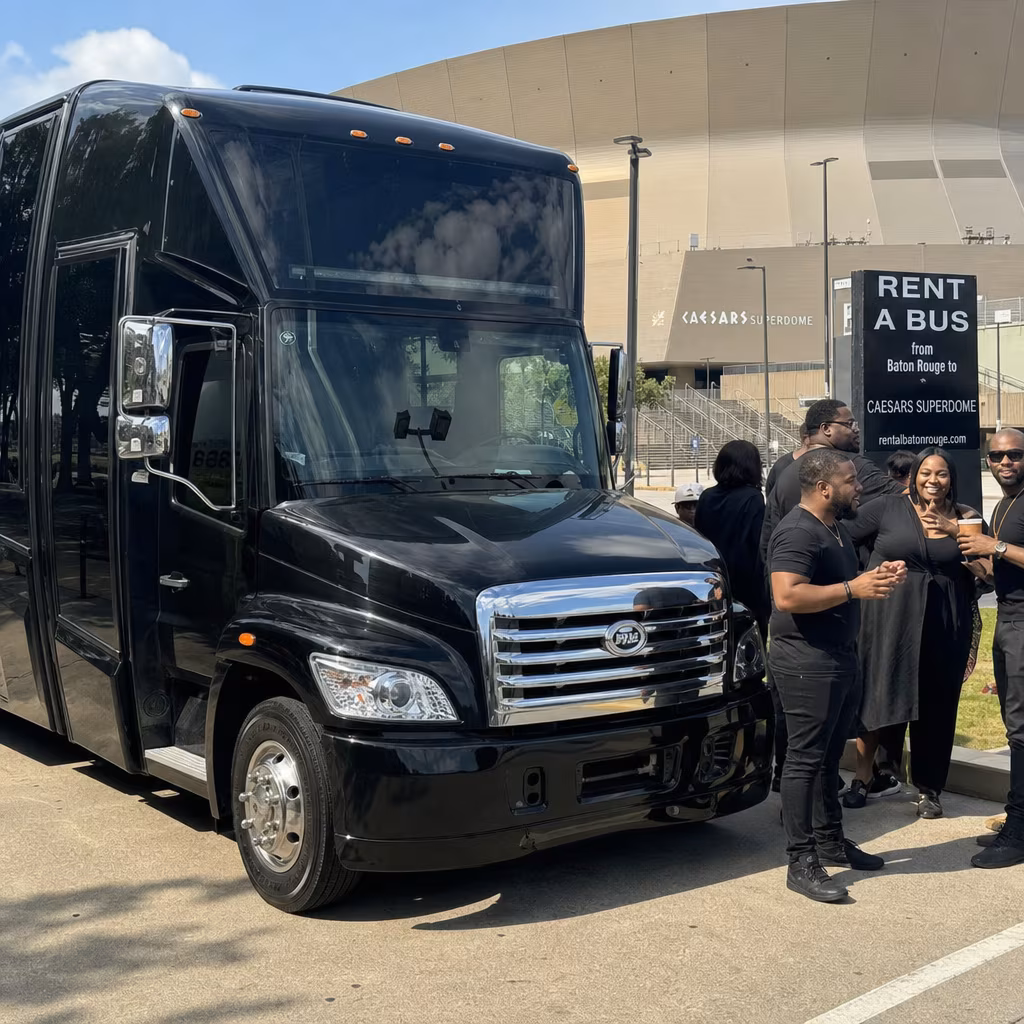 Rent a Bus from Baton Rouge to the Caesars Superdome