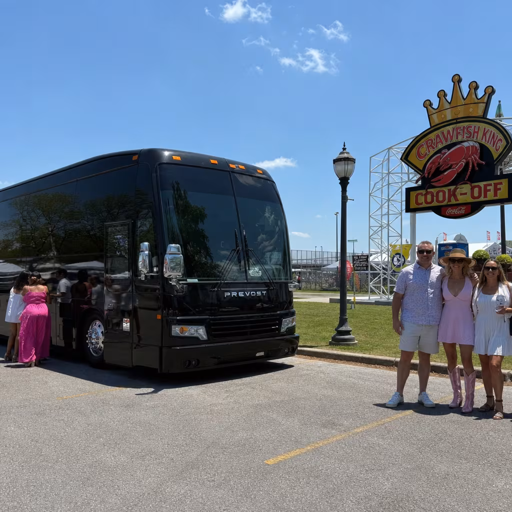 Rent a Bus to the Crawfish King Cook-Off