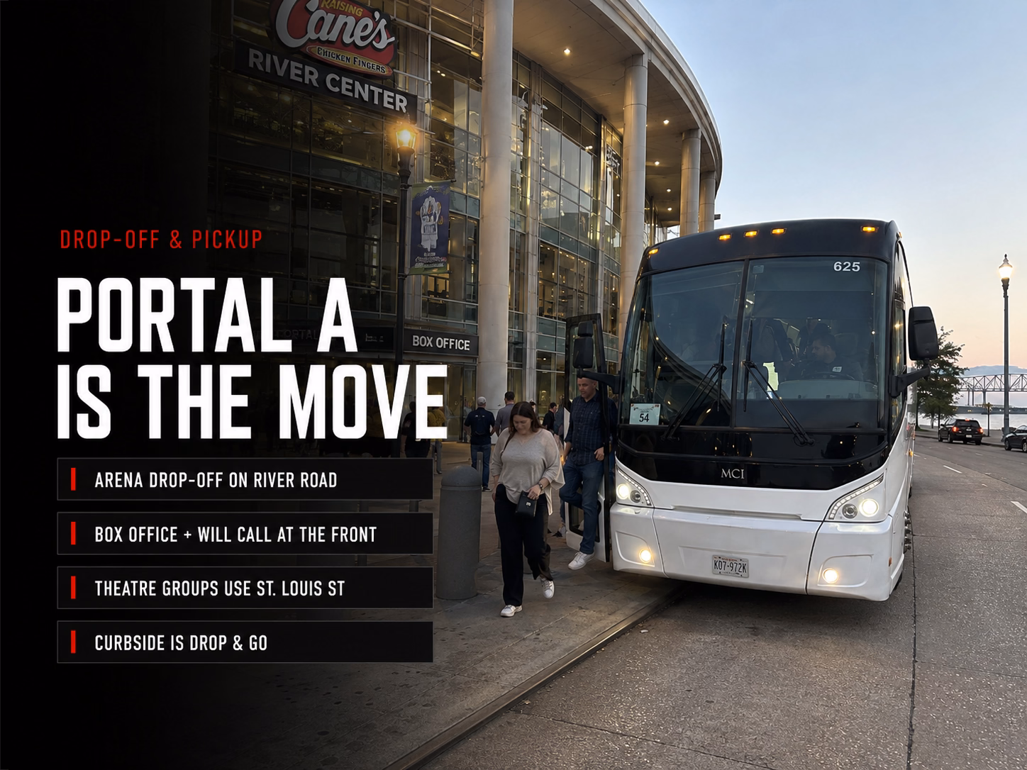 Drop-Off at River Center