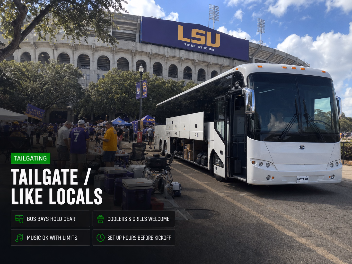 Tailgating at Tiger Stadium