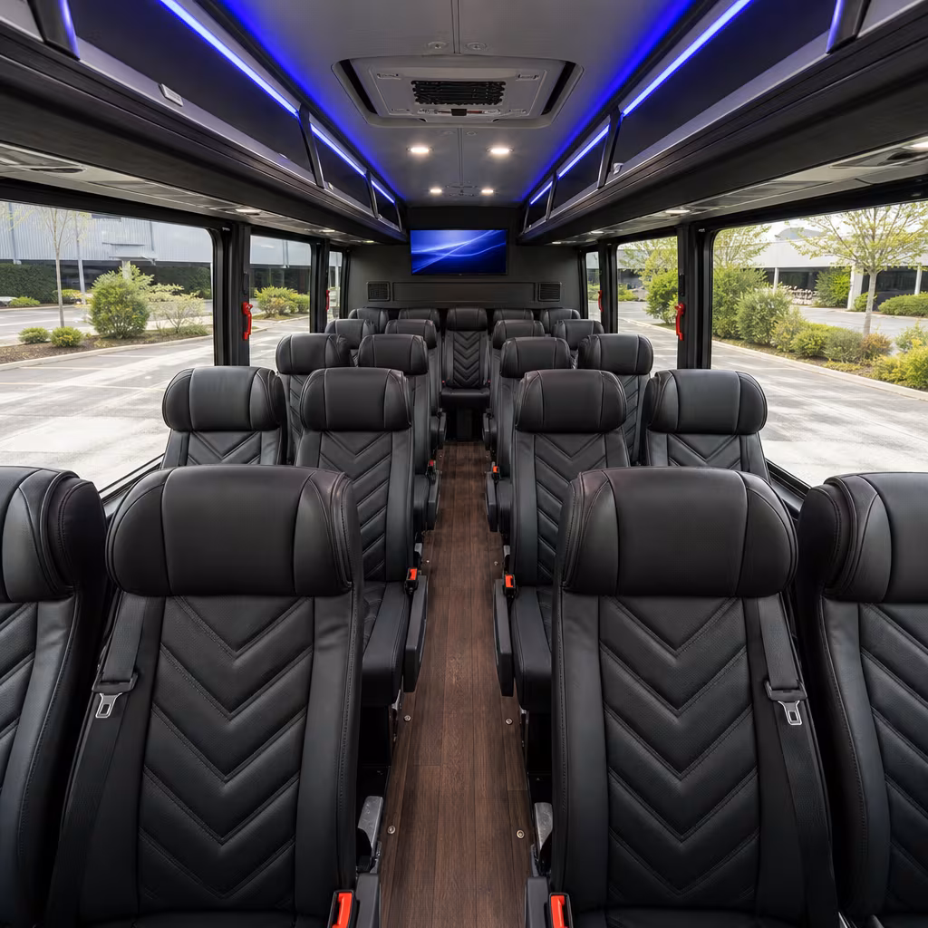 15-35 Passenger Minibus Interior