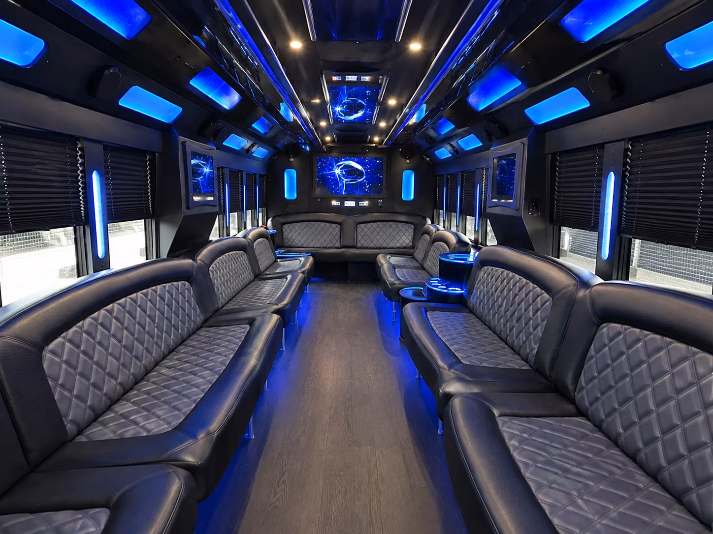 Baton Rouge Bachelor & Bachelorette Transportation party bus exterior