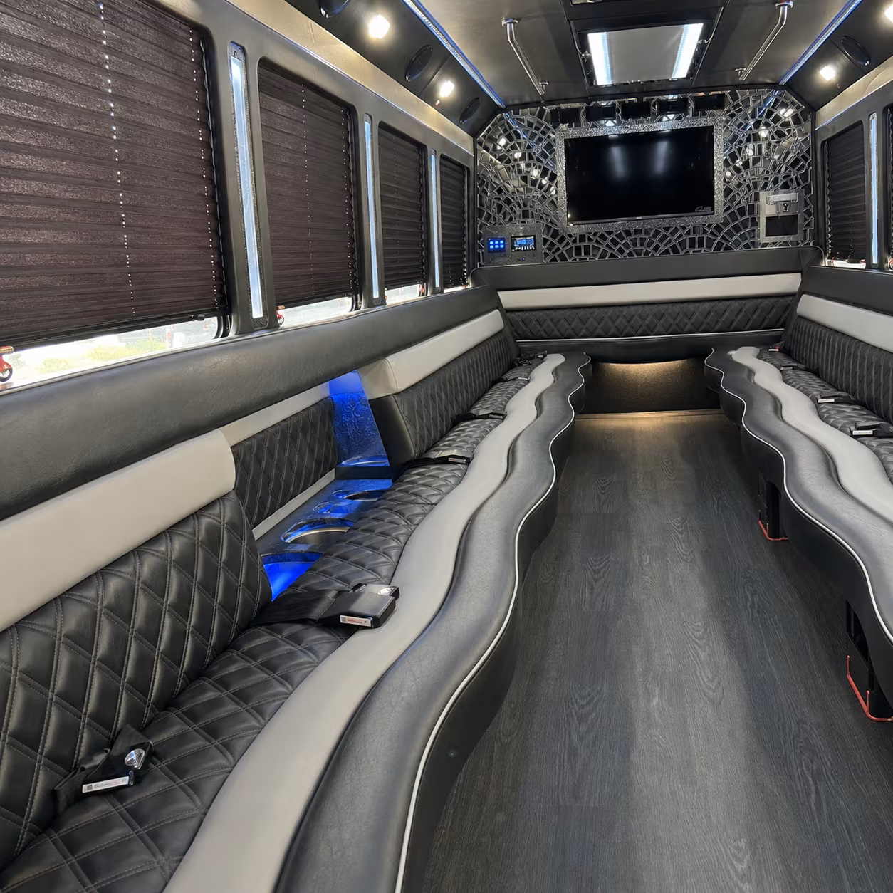 Baton Rouge Bachelor & Bachelorette Transportation party bus exterior