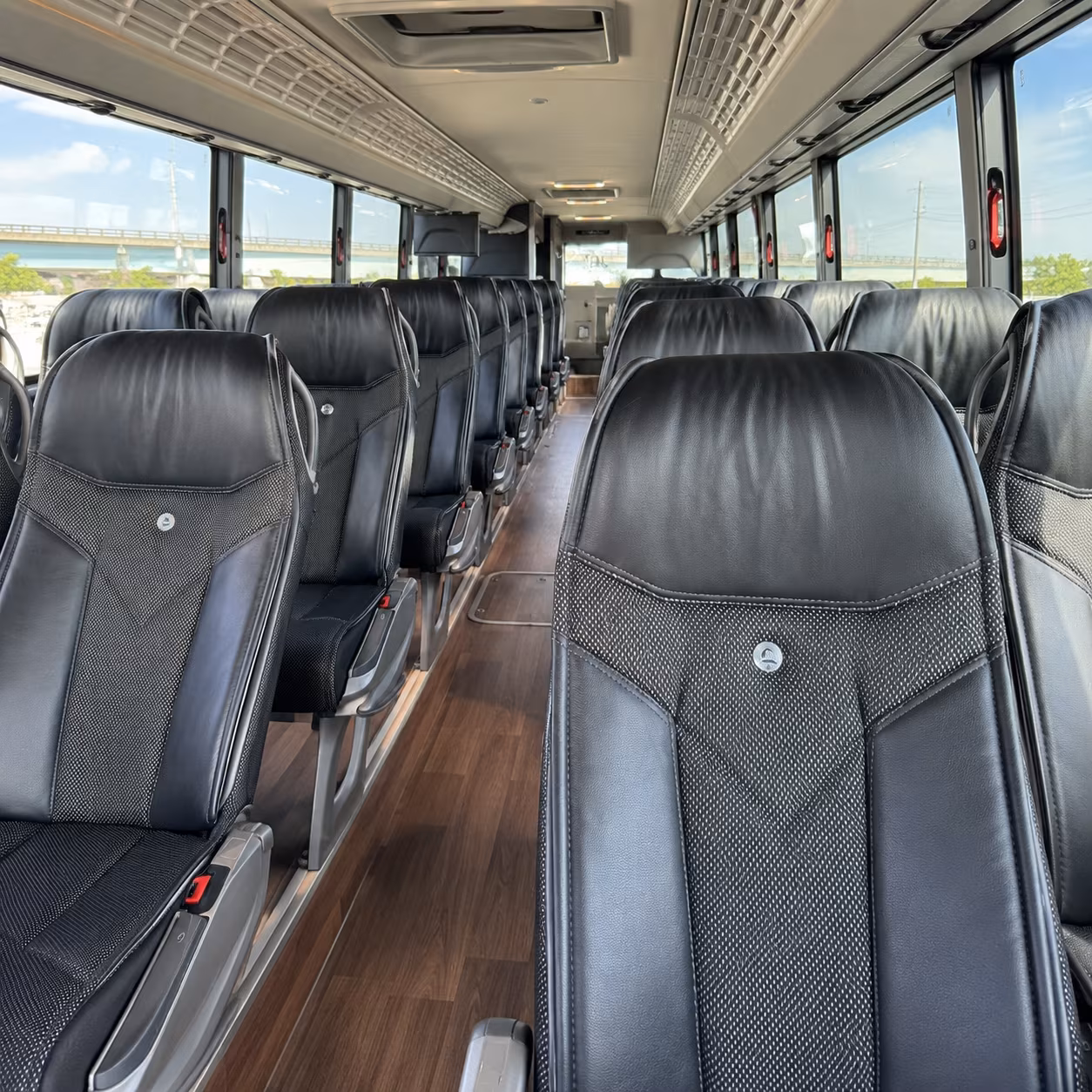 Baton Rouge Corporate Transportation party bus interior