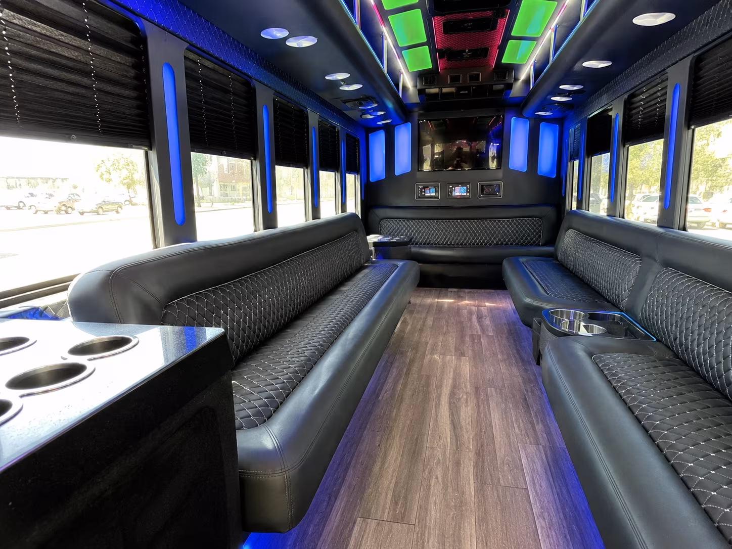 Baton Rouge Private Event Transportation party bus exterior