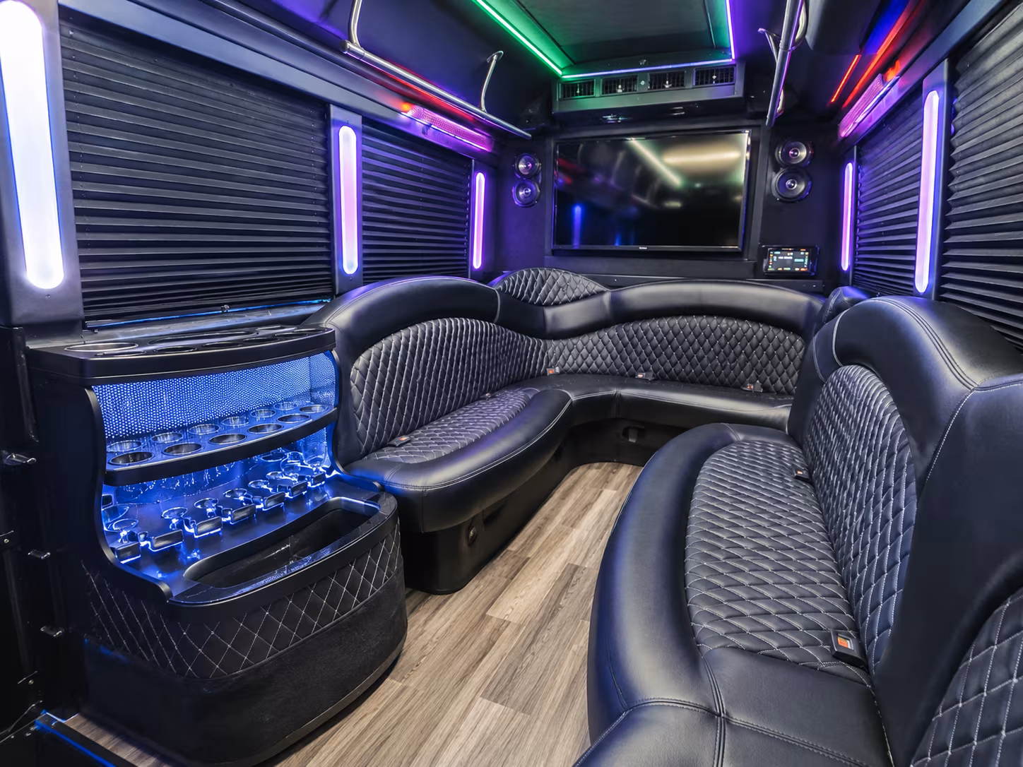 Baton Rouge Prom & Homecoming Transportation party bus exterior