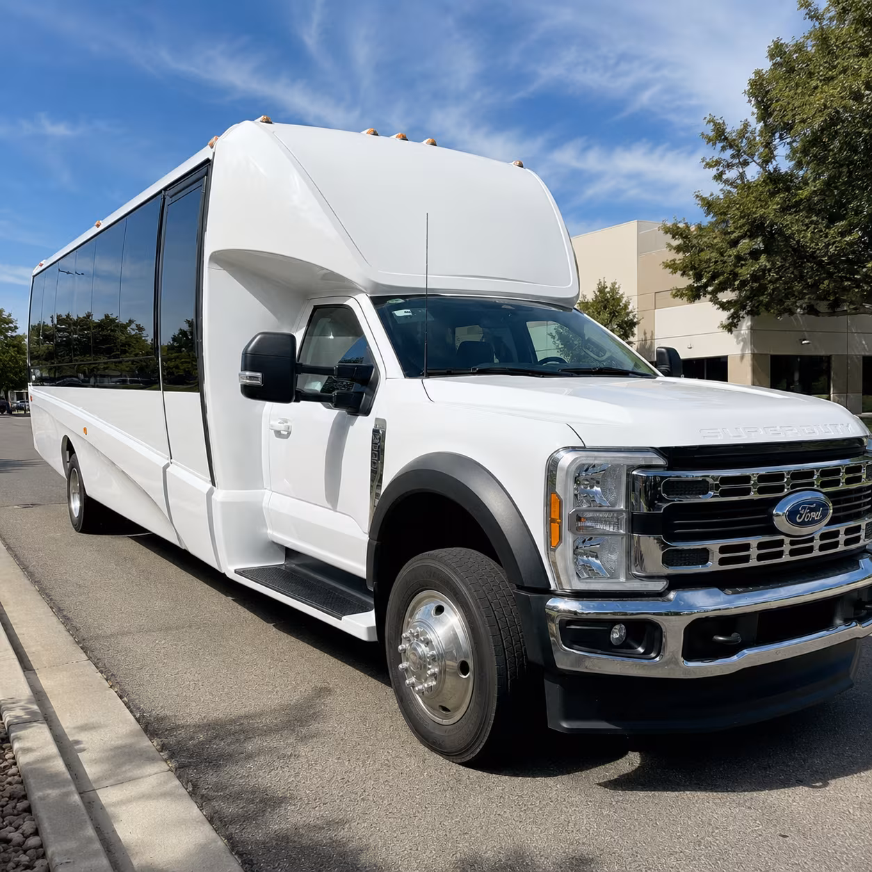 Baton Rouge School Event Transportation party bus exterior