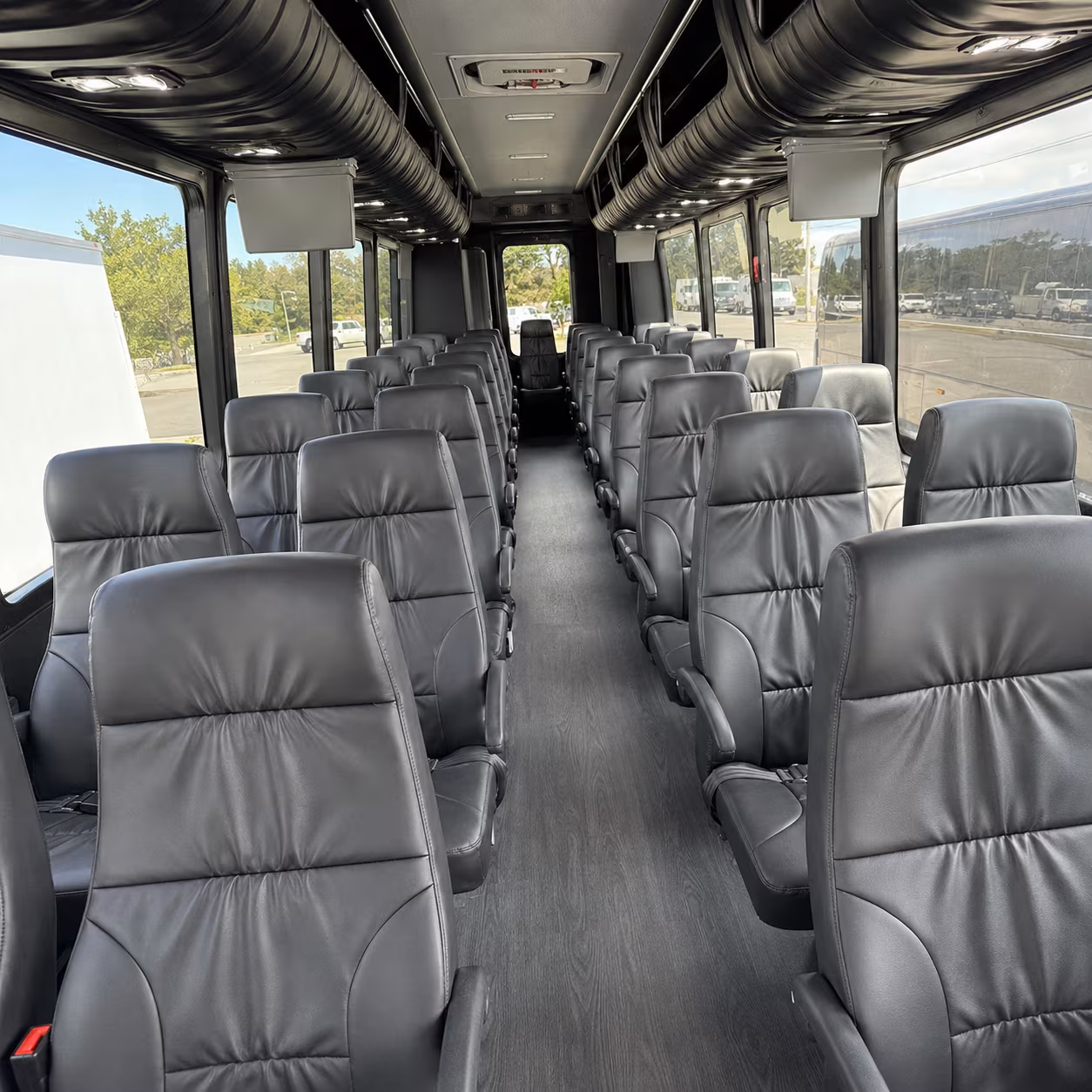 Baton Rouge School Event Transportation party bus interior