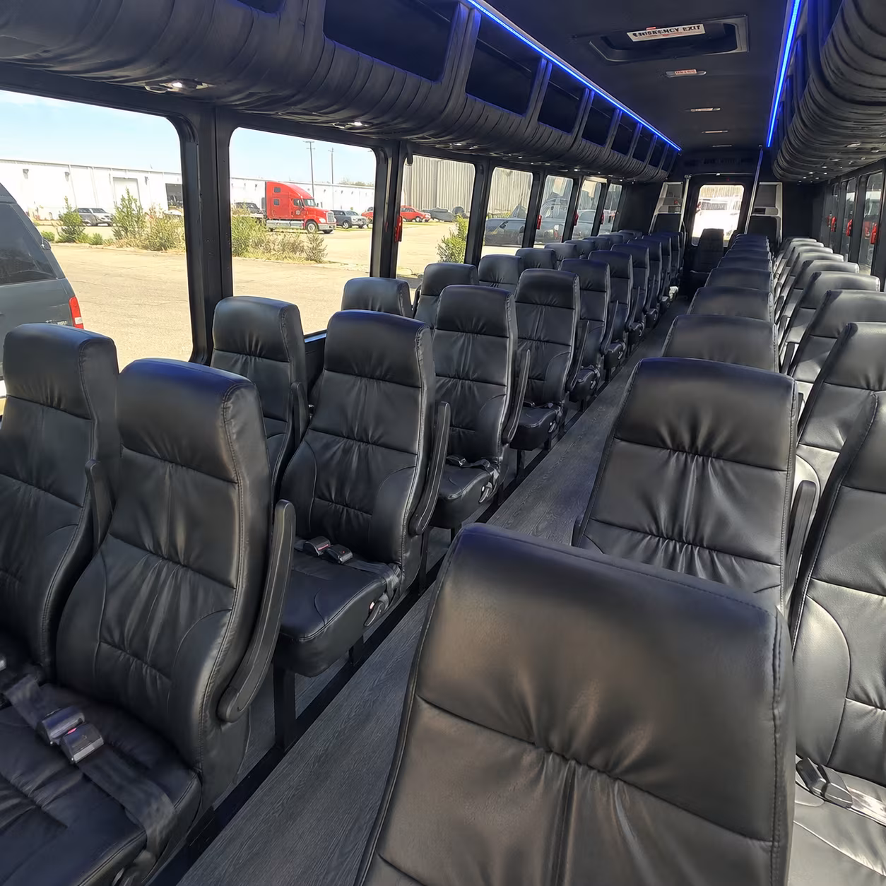 Baton Rouge School Event Transportation party bus exterior