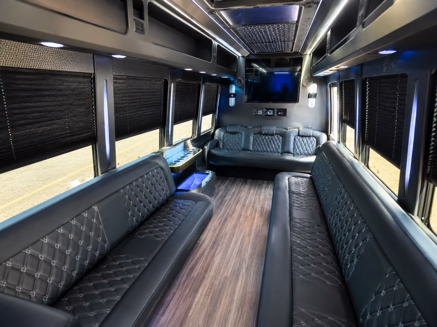 Baton Rouge Sporting Event Transportation party bus exterior