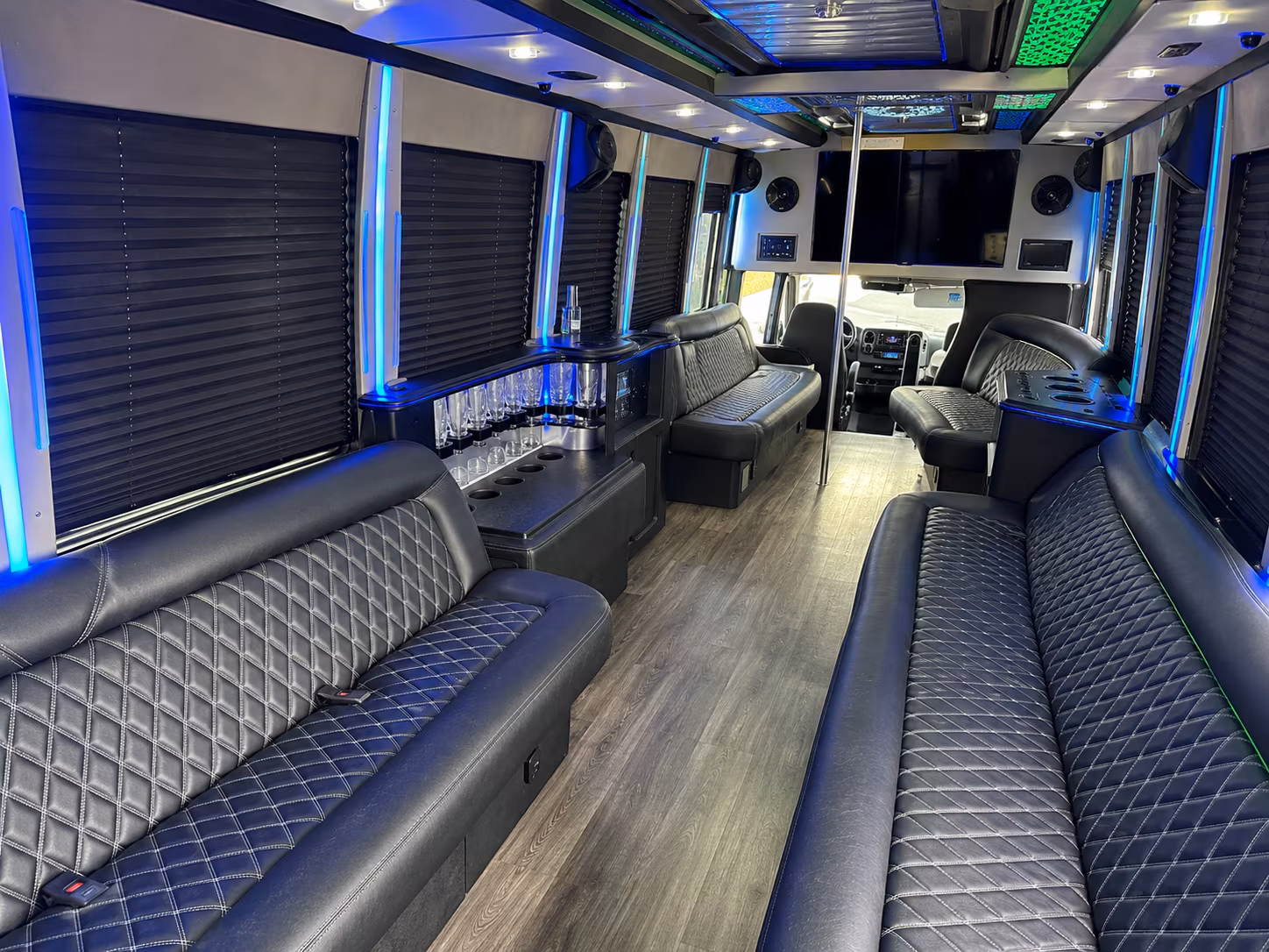 Baton Rouge Sporting Event Transportation party bus exterior