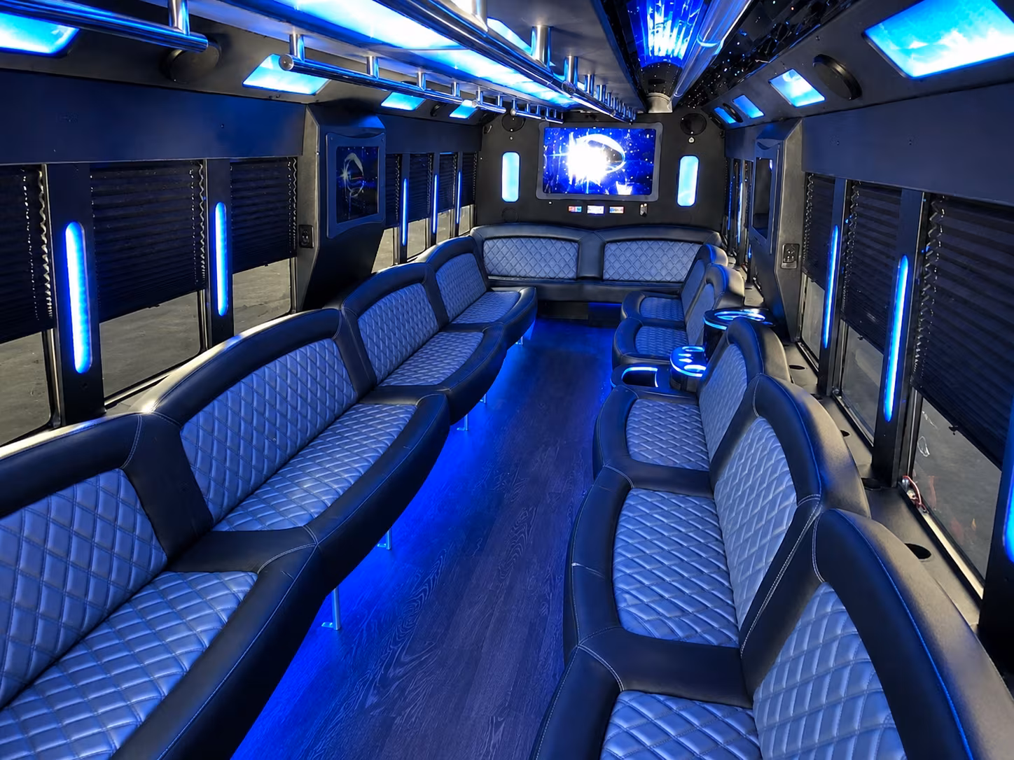 Baton Rouge Sporting Event Transportation party bus exterior