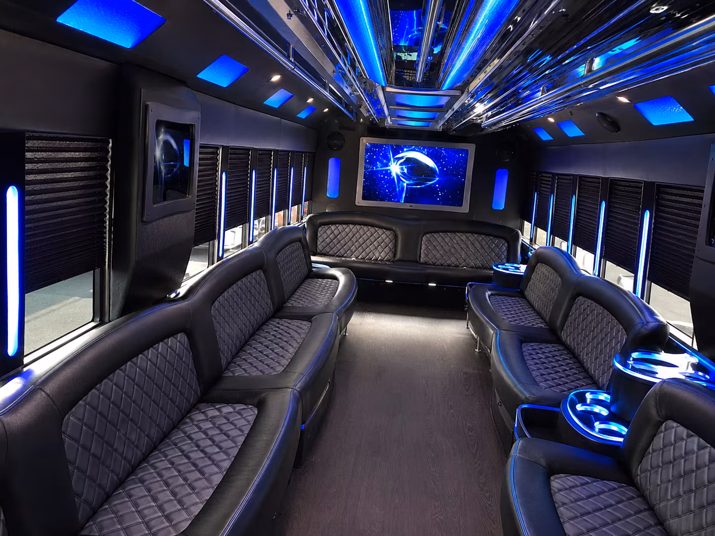 Baton Rouge Wedding Transportation party bus exterior