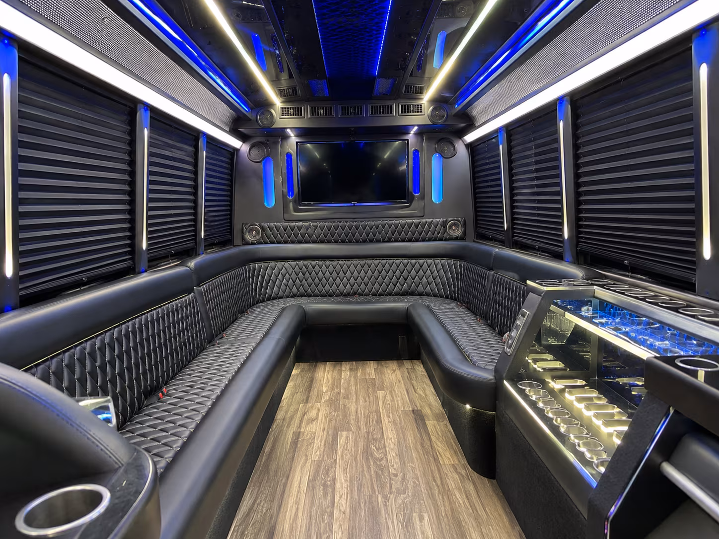 Baton Rouge Wedding Transportation onboard seating