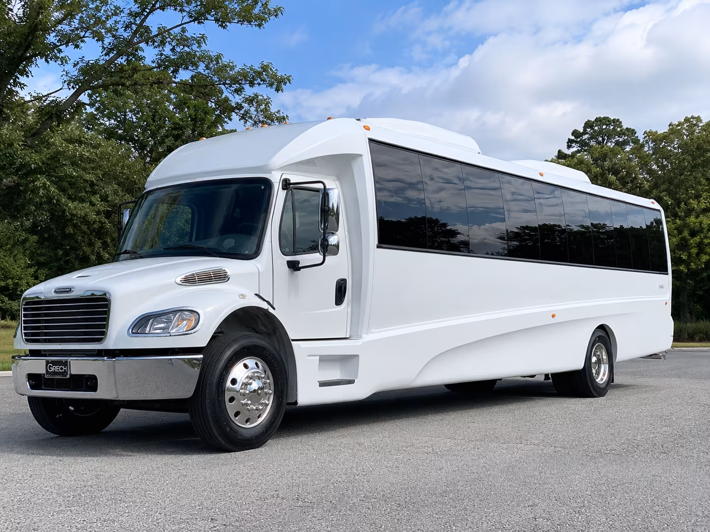Baton Rouge Wedding Transportation party bus interior